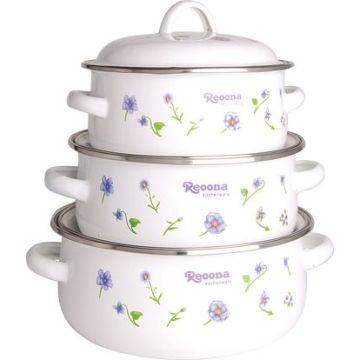 3PCS Set Enamel Casserole (LFC1061)